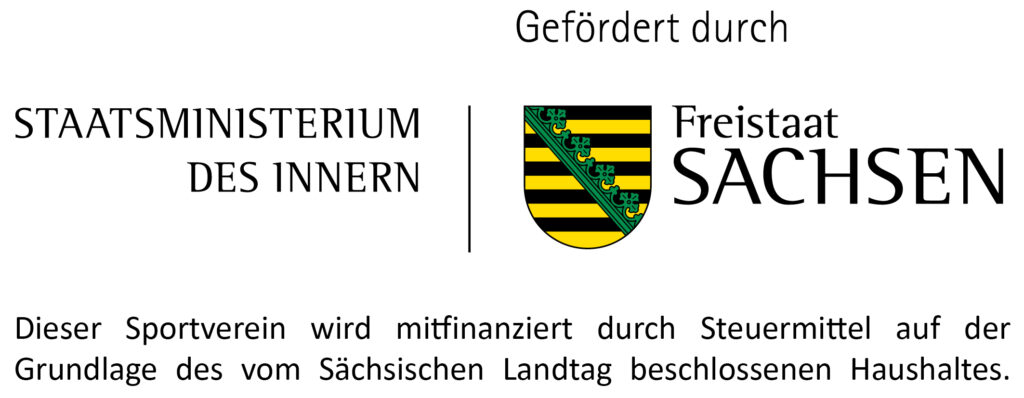 Dieser Sportverein wird mitfinanziert durch Steuermittel auf der Grundlage des vom Sachsischen Landtag beschlossenen Haushaltes.